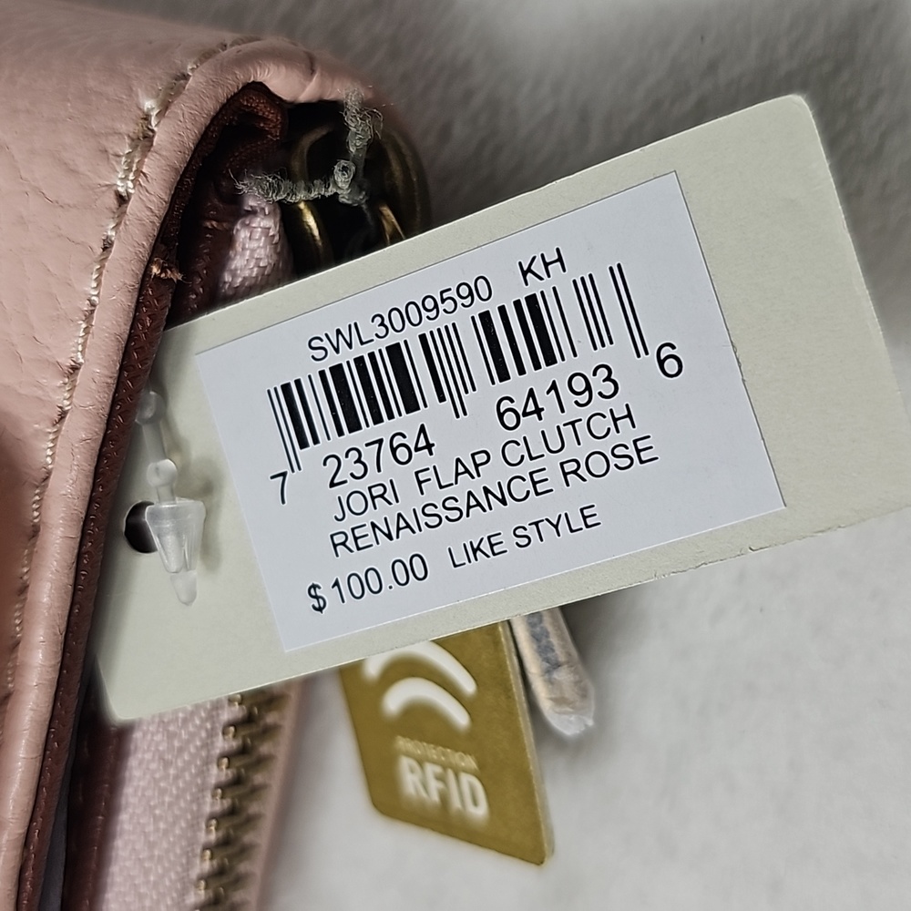 Fossil Jori Rennaisance Rose Flap Clutch RFID Wallet - Picture 7 of 7